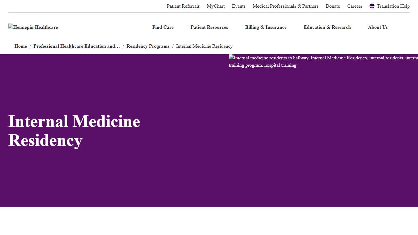 Internal Medicine Residency | Hennepin Healthcare